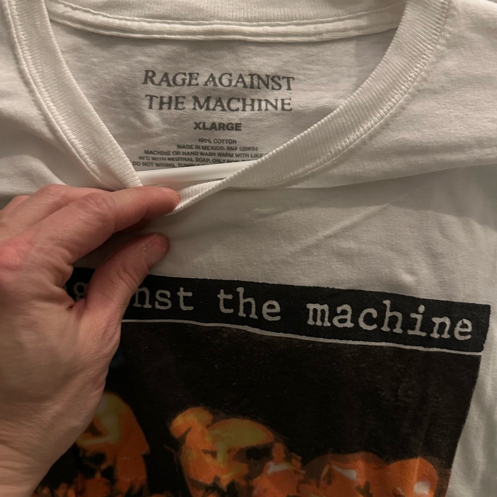 Rage Against the Machine concert tour shirt